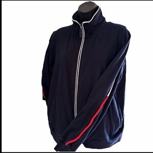 Tommy Hilfiger Full Zip UP Jacket Women’s XL Navy Blue Y22K 100% cotton EUC